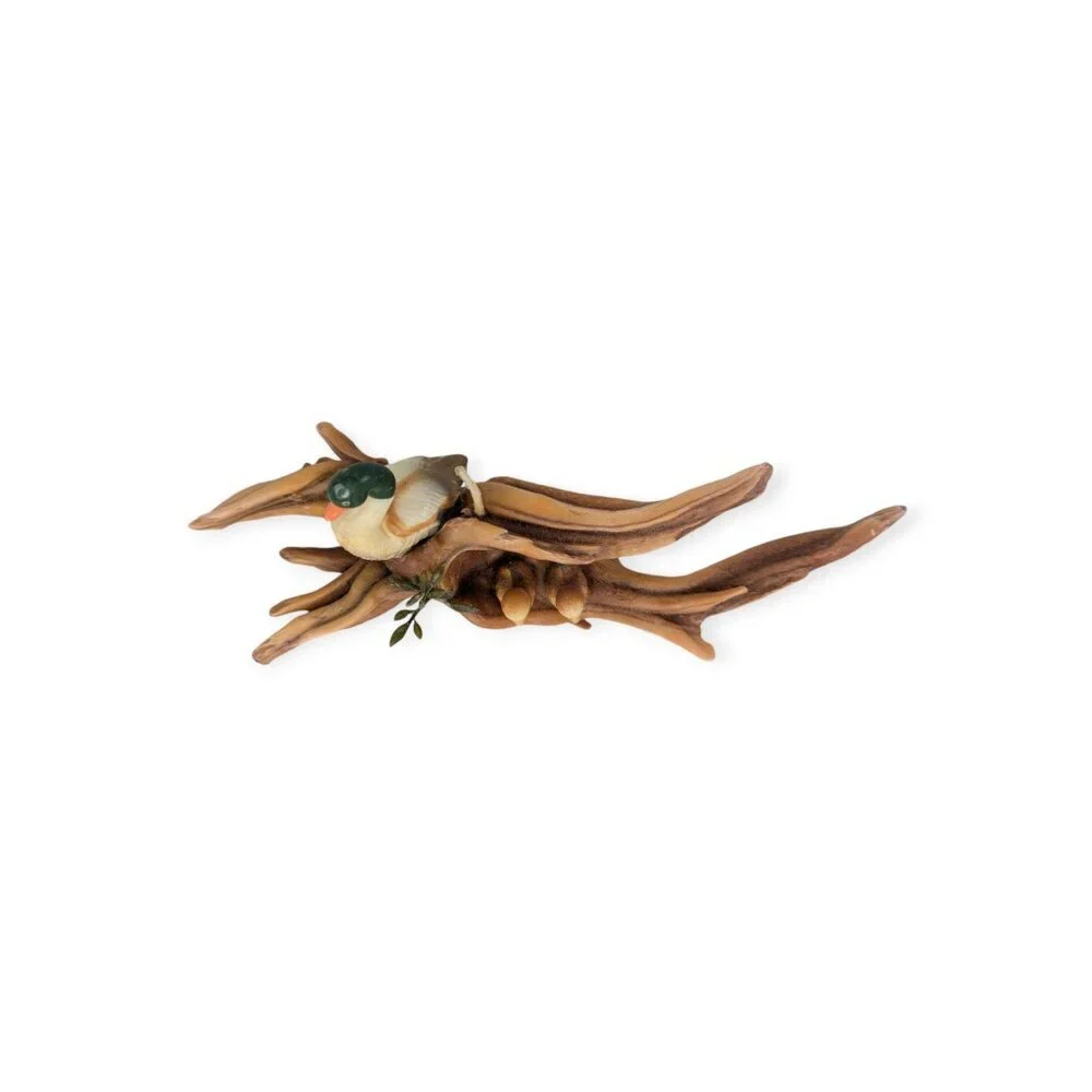 Vintage Sculpted Candle 1 Duck and 2 Ducklings 10.5